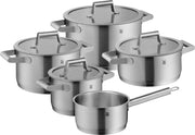 COMFORT LINE 5 KATLU KOMPLEKTS: KATLI AR VĀKU 16CM, 2X20CM, 24CM, MĒRCES KATLIŅŠ 16CM, NER.T., STIKLS