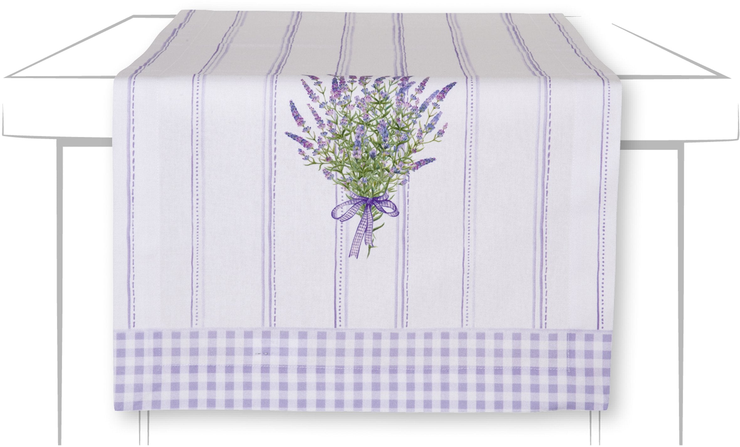 LAVENDER HARMONY CELIŅŠ 45x150CM, KOKVILNA