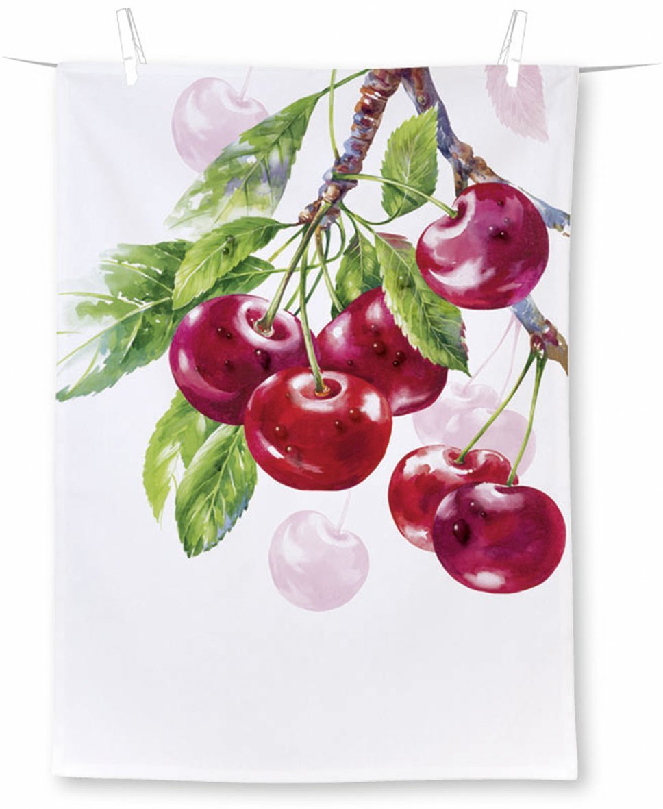 CHERRY FRUITS VIRTUVES DVIELIS 50x70CM, KOKVILNA