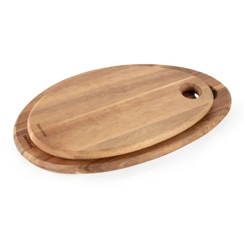 FEELWOOD OVĀLS DĒLĪTIS GRIEŠANAI/SERVĒŠANAI 27X18CM, AKĀCIJAS KOKS