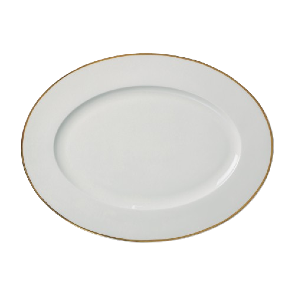 PRIMA GOLD OVAL PLATE 30CM