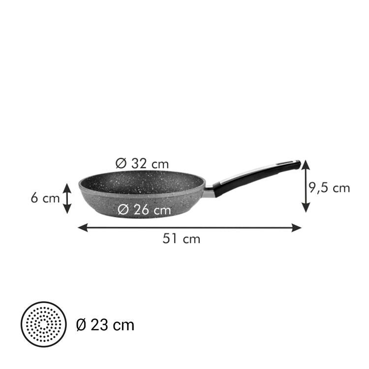 I-PREMIUM STONE PAN 32CM, FOR INDUCTION