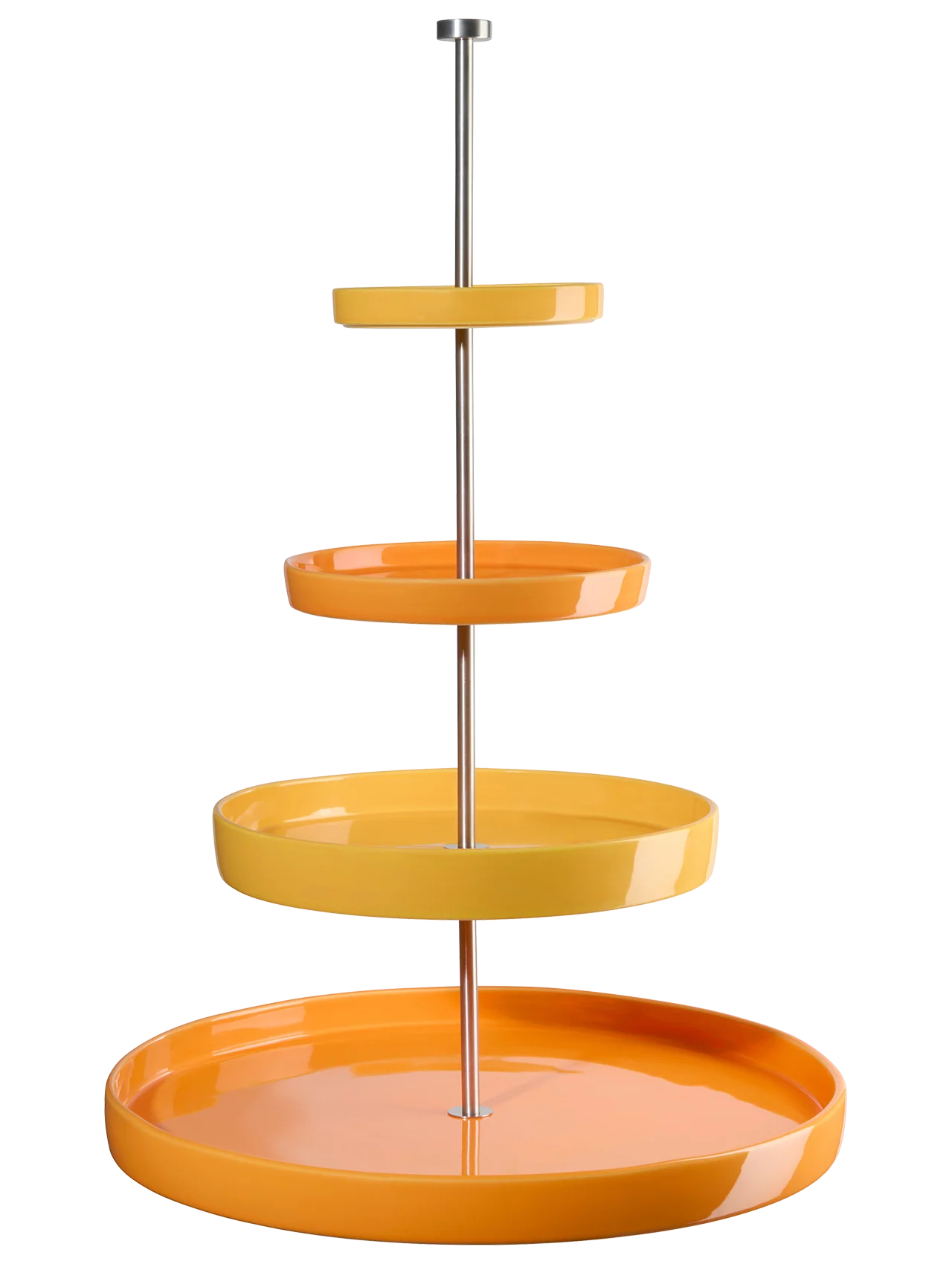 JOY ETAŽIERIS, 4-STĀVĪGS, ORANŽS, D. 41/ 28/ 20/ 14,5 CM, H. 61 CM
