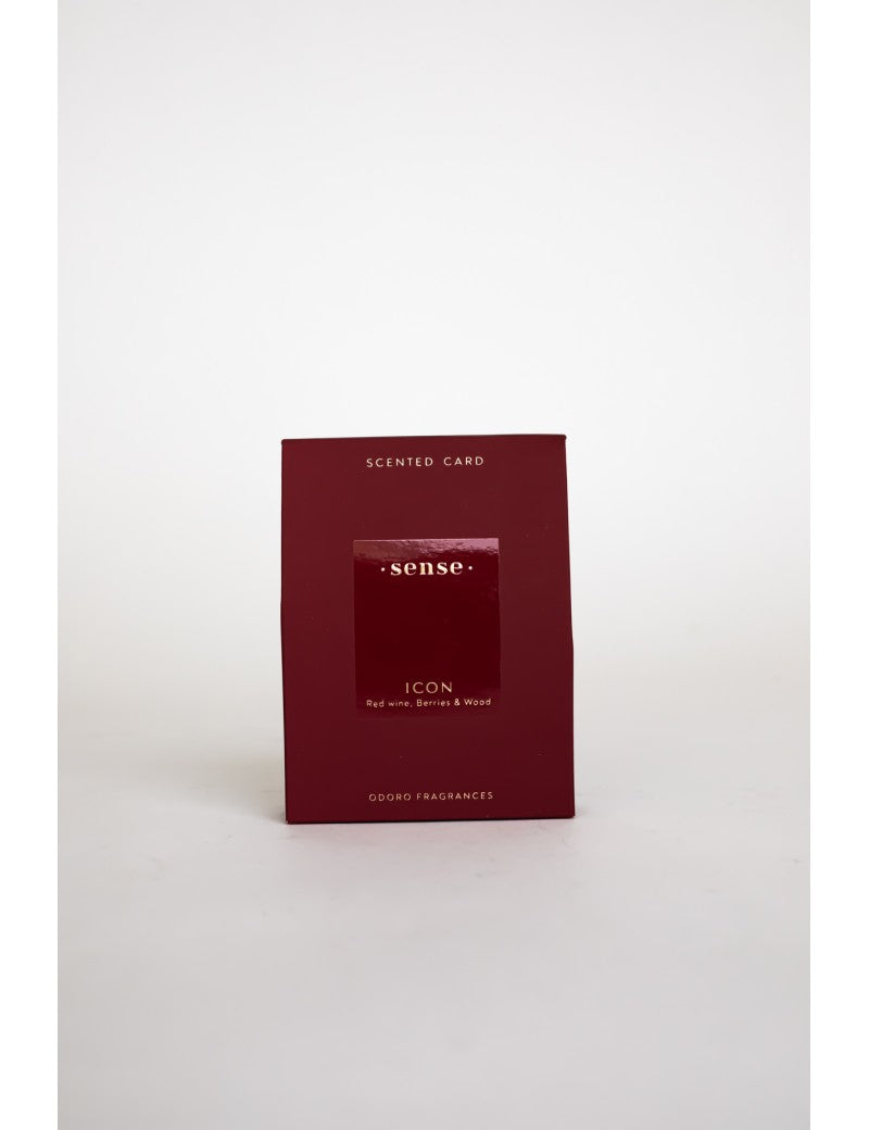 ODORO SENSE AROMATIZĒTĀ KARTĪTE 9X12X2.5CM ICON, BORDO, PAPĪRS, 0,028KG