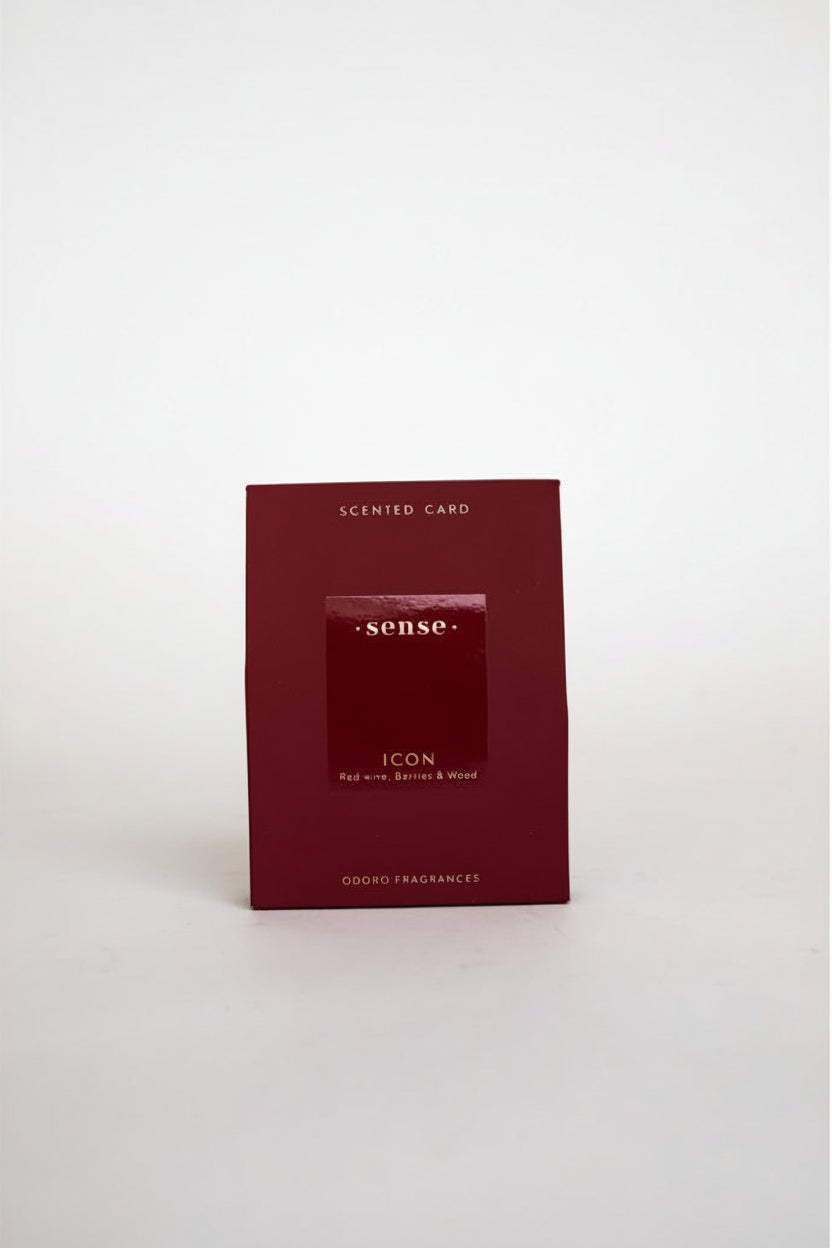 ODORO SENSE AROMATIZĒTĀ KARTĪTE 9X12X2.5CM ICON, BORDO, PAPĪRS, 0,028KG
