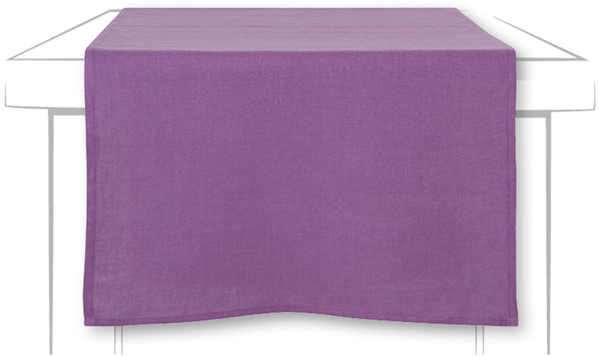 LINEN UNI GALDA CELIŅŠ 45x150CM, VIOLETS, LINS