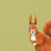 SQUIRREL HAZEL SALVETES 33 X33 CM 20GAB, PAPĪRS
