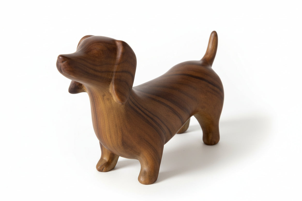 WILHELMY SUN FIGURE, H10CM, BROWN, CERAMICS