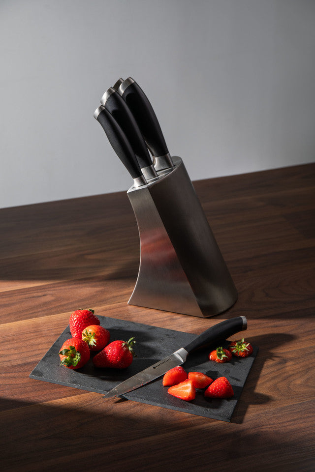 MASTERCLASS TROJAN KNIFE SET 5PCS WITH KNIFE HOLDER, N/T
