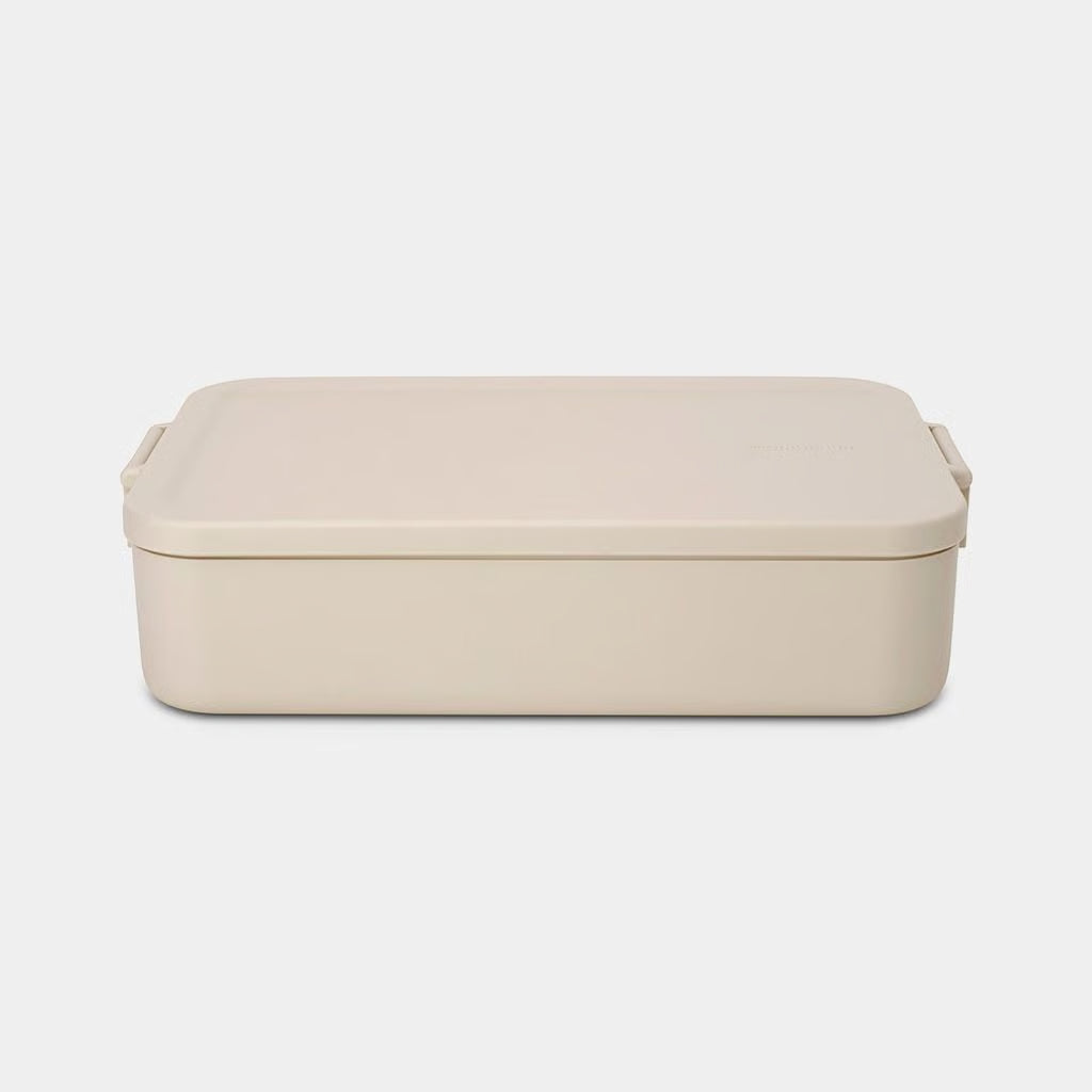 MAKE&TAKE BENTO PUSDIENU KASTĪTE LIELĀ 16,7 X 25,5, H 6,2 CM, BĒŠA, PLASTMASA