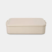 MAKE&TAKE BENTO PUSDIENU KASTĪTE LIELĀ 16,7 X 25,5, H 6,2 CM, BĒŠA, PLASTMASA