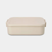 MAKE&TAKE PUSDIENU KASTĪTE VIDĒJA 13,5 X 20, H 5,5 CM, BĒŠA, PLASTMASA