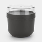 MAKE&TAKE BROKASTU DISH 0,5 L,11 X 11, H 11,1 CM, GREY, PLASTIC