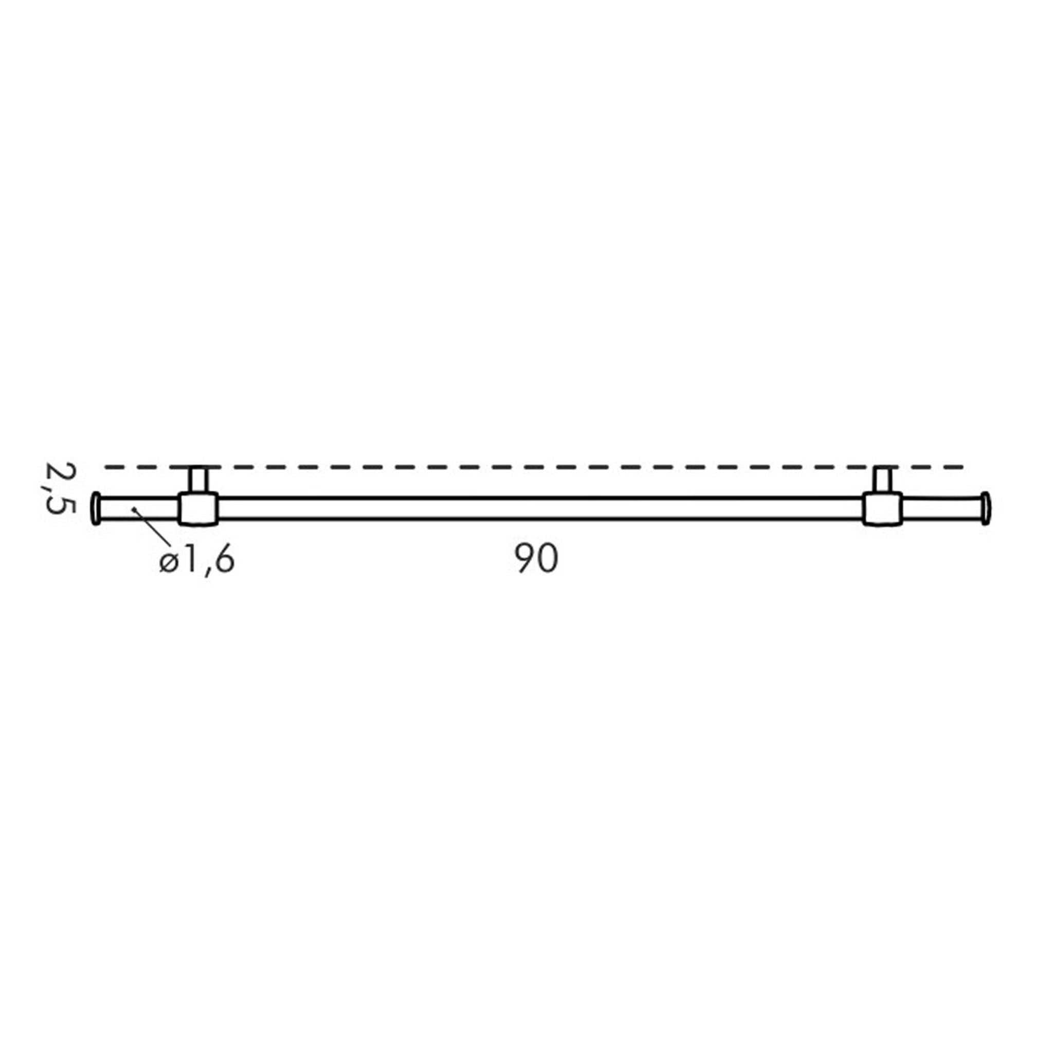 MONTI METĀLA STIENIS 90CM