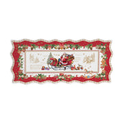 CHRISTMAS MEMORIES SERVĒJAMAIS ŠĶĪVIS 40X18CM, PORCELĀNS