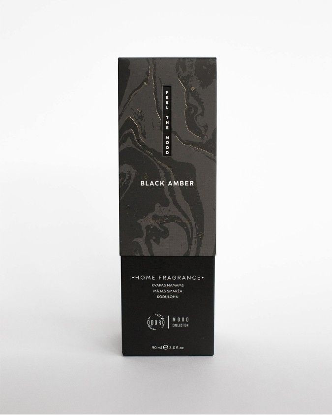 ODORO MOOD TELPU AROMATIZATORS BLACK AMBER  90ML, 10KOC.