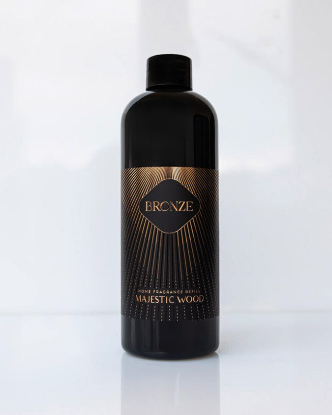 ODORO BRONZE TELPU AROMATIZATORA MAJESTIC WOOD ATKĀRTOTAI UZPILDEI 300ML