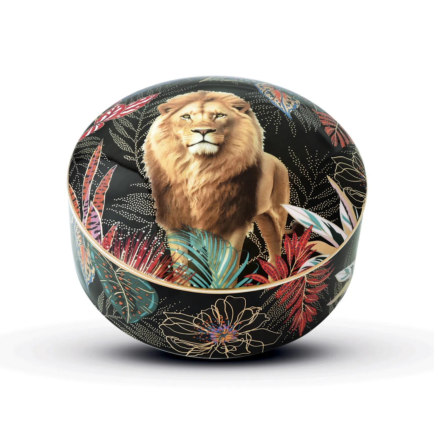 SAUVAGE LION ROTU KASTĪTE. D13, H 6,5 CM, PORCELĀNS