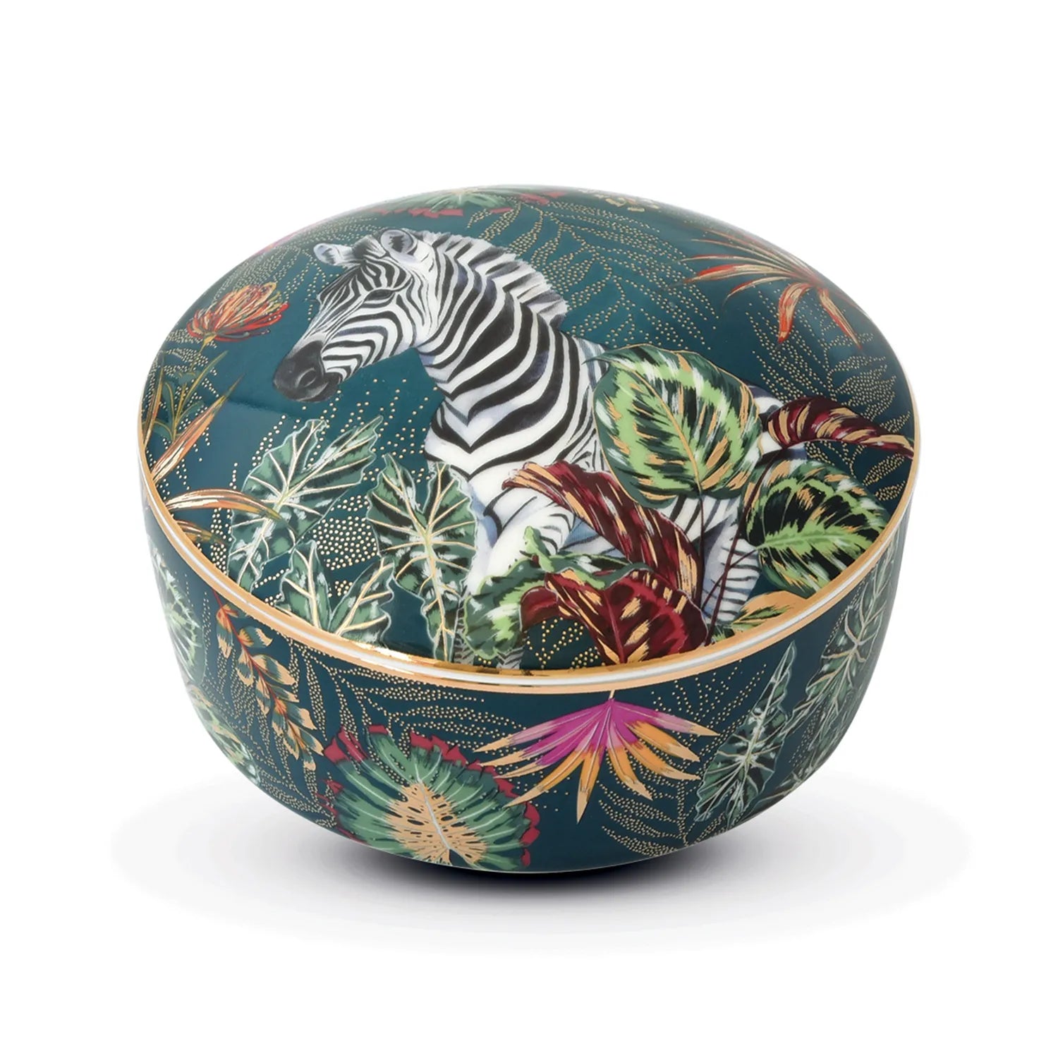 SAUVAGE ZEBRA ROTU KASTĪTE. D10, H 5,5 CM, PORCELĀNS