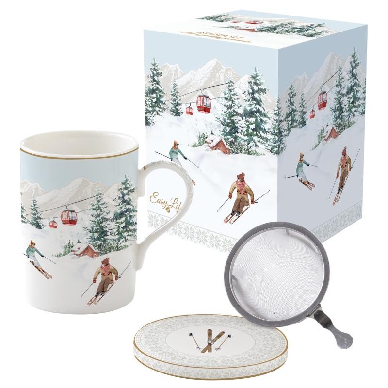CHALET KRŪZE 350ML, PORCELĀNS, APAĻĀ DĀVANU KASTĒ