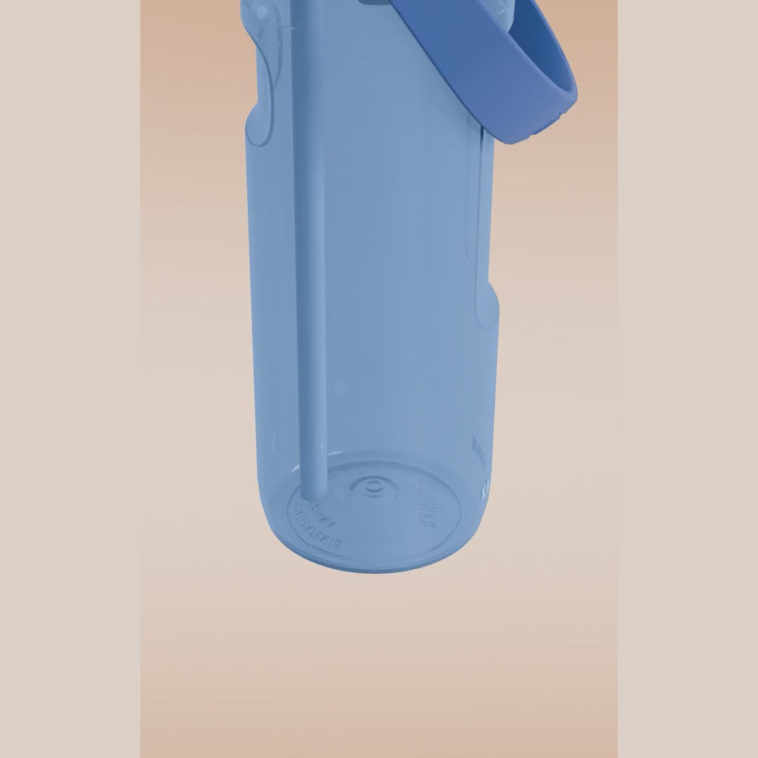 Load video: DUPLA INSULATED 2 IN 1,ŪDENS PUDELE 750ML, AR,SILIKONA JOSLU, GAIŠI ZILA,,NER.TĒR.