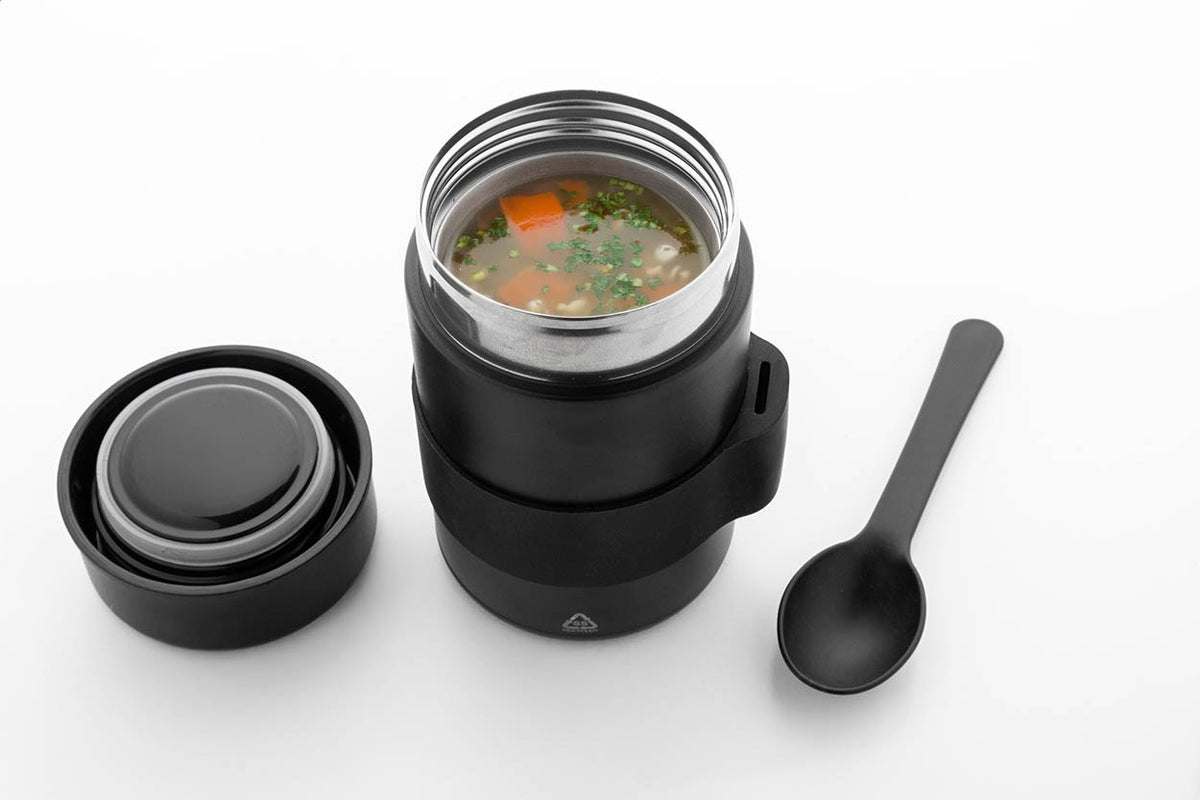 Termotrauks pusdienām MINESTRONE, melna