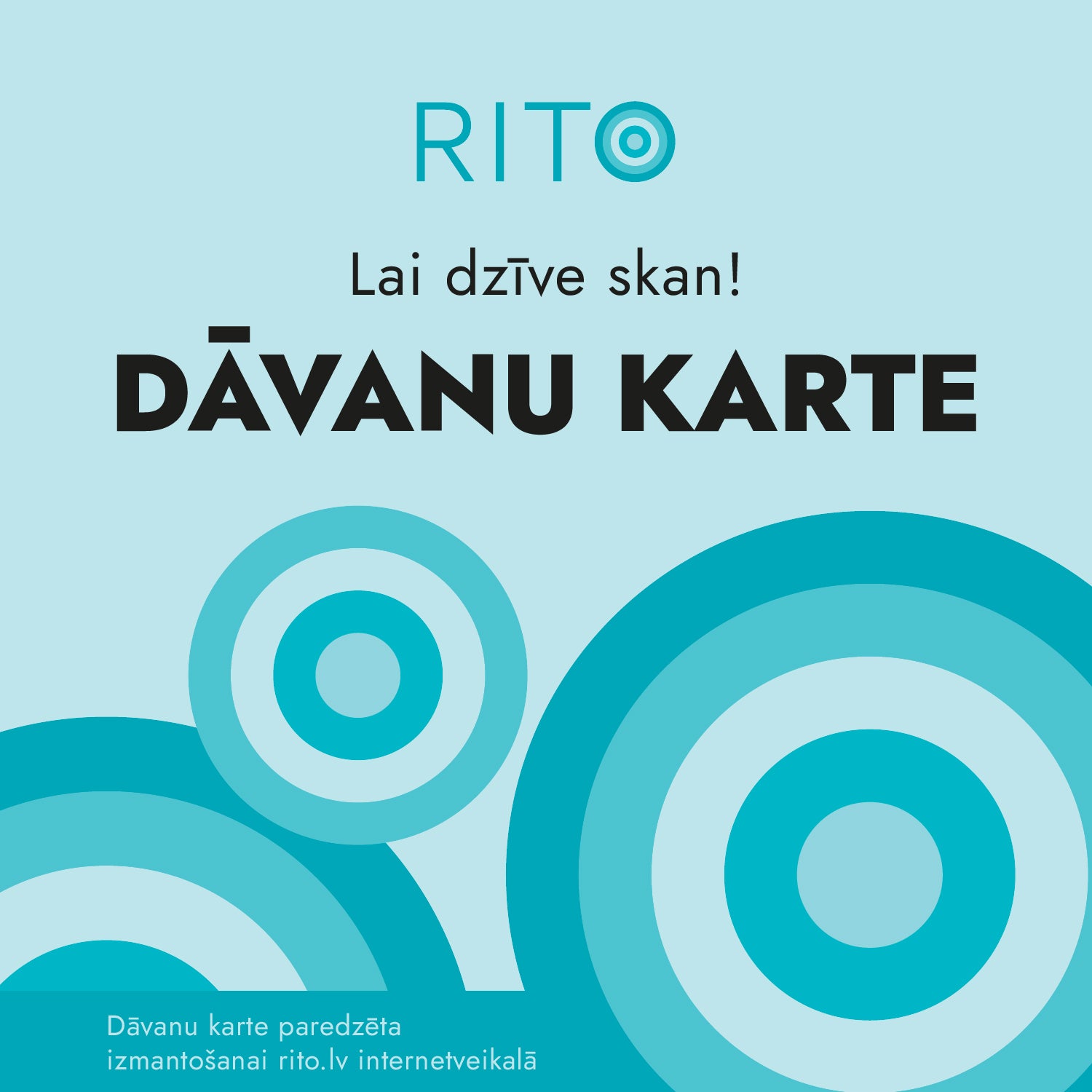 RITO internetveikala dāvanu karte