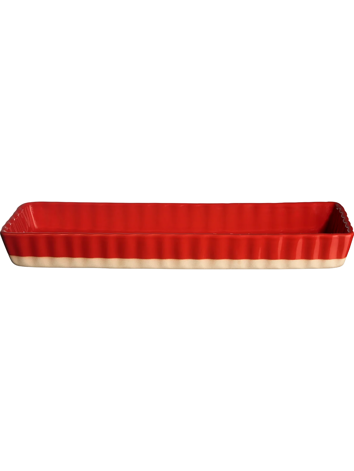 GRANDE CEPAMTRAUKS 36X12 CM, H4 CM , SARKANS, KERAMIKA