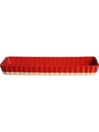 GRANDE CEPAMTRAUKS 36X12 CM, H4 CM , SARKANS, KERAMIKA
