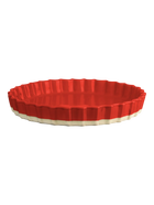 GRANDE TARTES CEPAMTRAUKS 30CM, H4 CM , SARKANS, KERAMIKA
