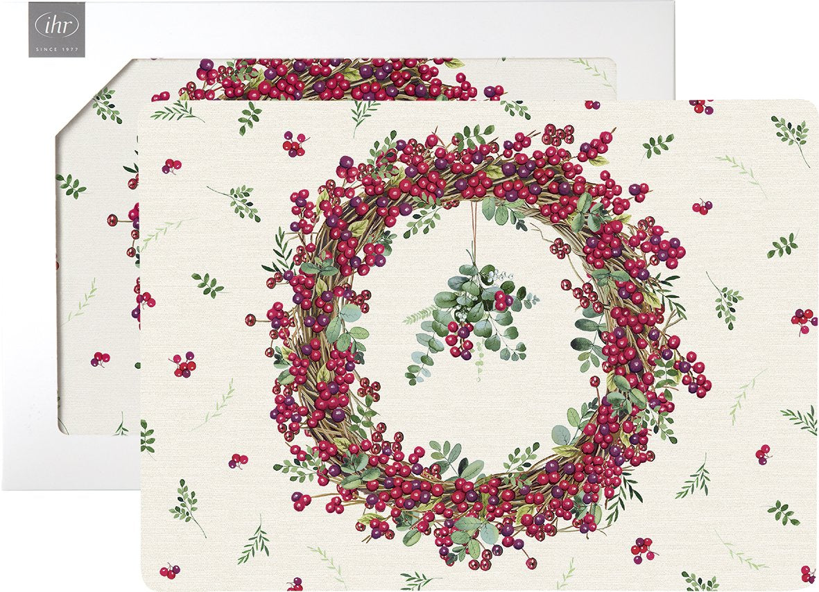 BERRY WREATH PALIKTŅI 40x29CM 2GAB, KORĶIS