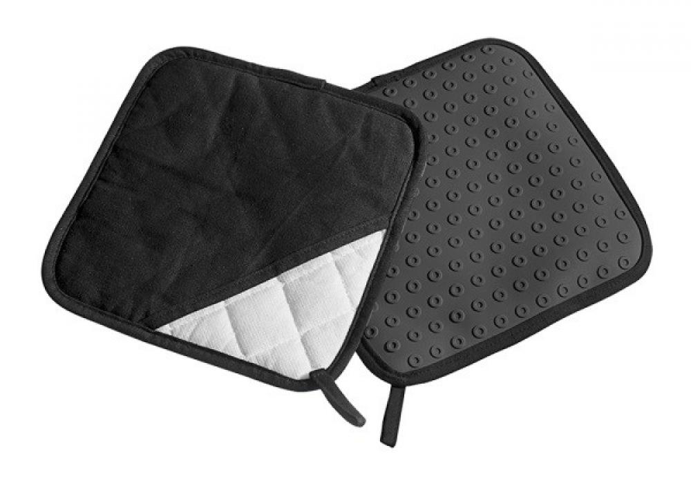 KARSTUMIZTURĪGU CIMDIŅU KOMPL.2GB., MELNS, KOKVILNA/SILIKONS, Lurch