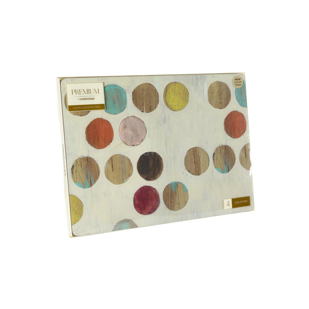 RETRO SPOT KOHAMATT 40X29X0.5CM 4TK, Creative Tops