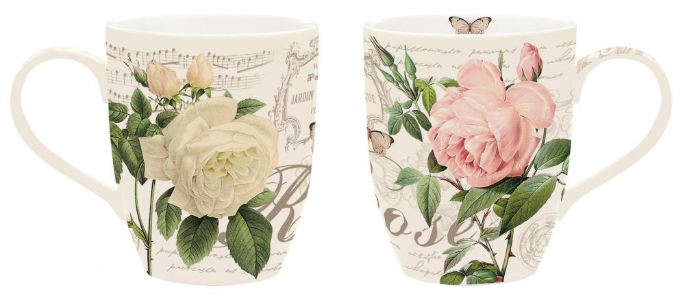 JARDIN BOTANIQUE SET OF MUGS 350ML 2PCS, PORCELAIN, Easy Life
