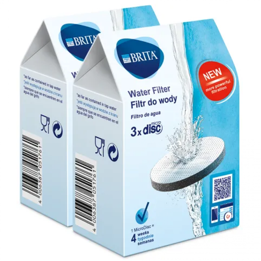 MICRO DISC НАБОР КАРТРИДЖЕЙ ДЛЯ ВОДЫ 3ШТ., BRITA