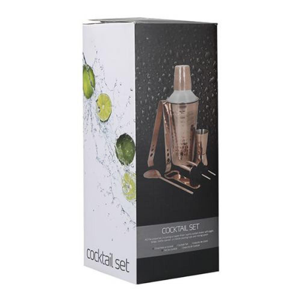 BARCRAFT НАБОР ДЛЯ КОКТЕЙЛЕЙ 7 ПР, ЦВЕТА ПОЛИРОВОННОЙ МЕДИ, НЕРЖ.СТ., Bar Craft