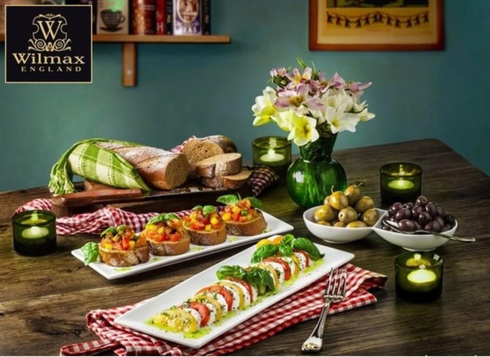 SUŠI/KANAPE SERVĒŠANAS ŠĶĪVIS 30.5X12CM, PORCELĀNS, Wilmax