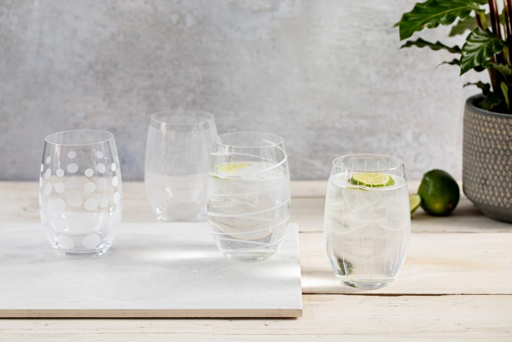 MIKASA CHEERS VĪNA GLĀZES bez kājiņas 480ML, 4 GAB., KRISTĀLS, Mikasa