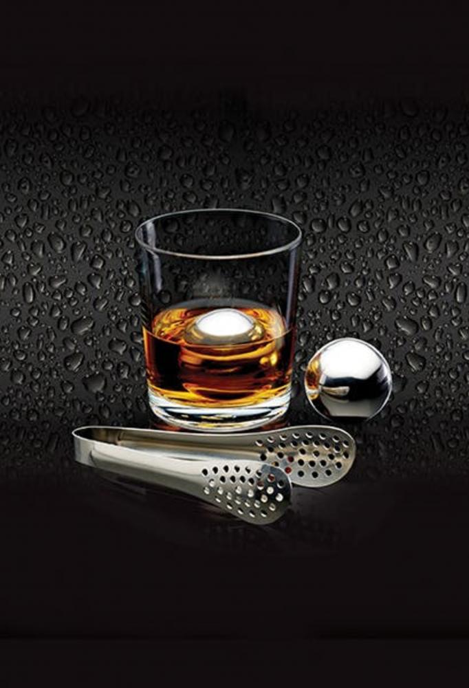 BARCRAFT ICE BALL SET WITH TONGS, IN GIFT BOX, Bar Craft