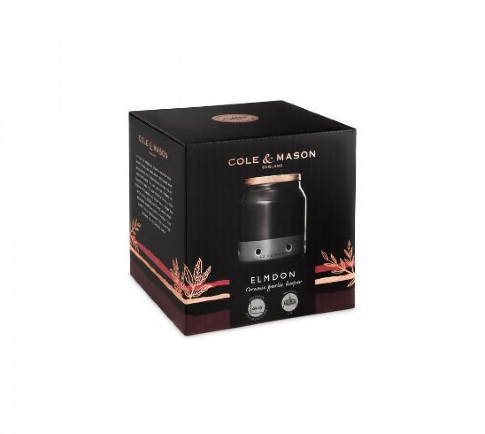 ELMDON ЕМКОСТЬ ДЛЯ ХРАНЕНИЯ H12CM, С КРЫШКОЙ, КЕРАМИКА, Cole and Mason