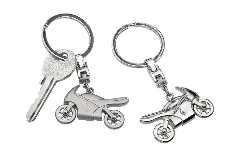 ATSLĒGU PIEKARIŅŠ MOTOCIKLS 4.5X8CM 2 VEIDI, SUDRABA KR., METĀLS, Gilde