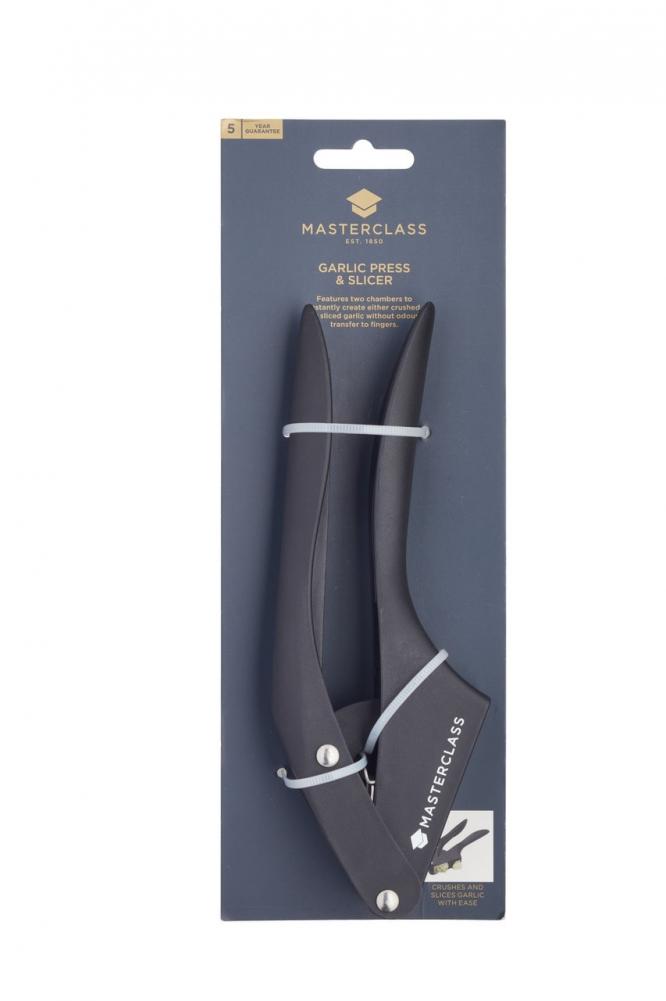 MASTERCLASS ЧЕСНОЧНЫЙ ПРЕСС/ДОЛЬЩИК 20.5X3X7CM ЧЕРНЫЙ, НЕРЖ.СТ., Masterclass