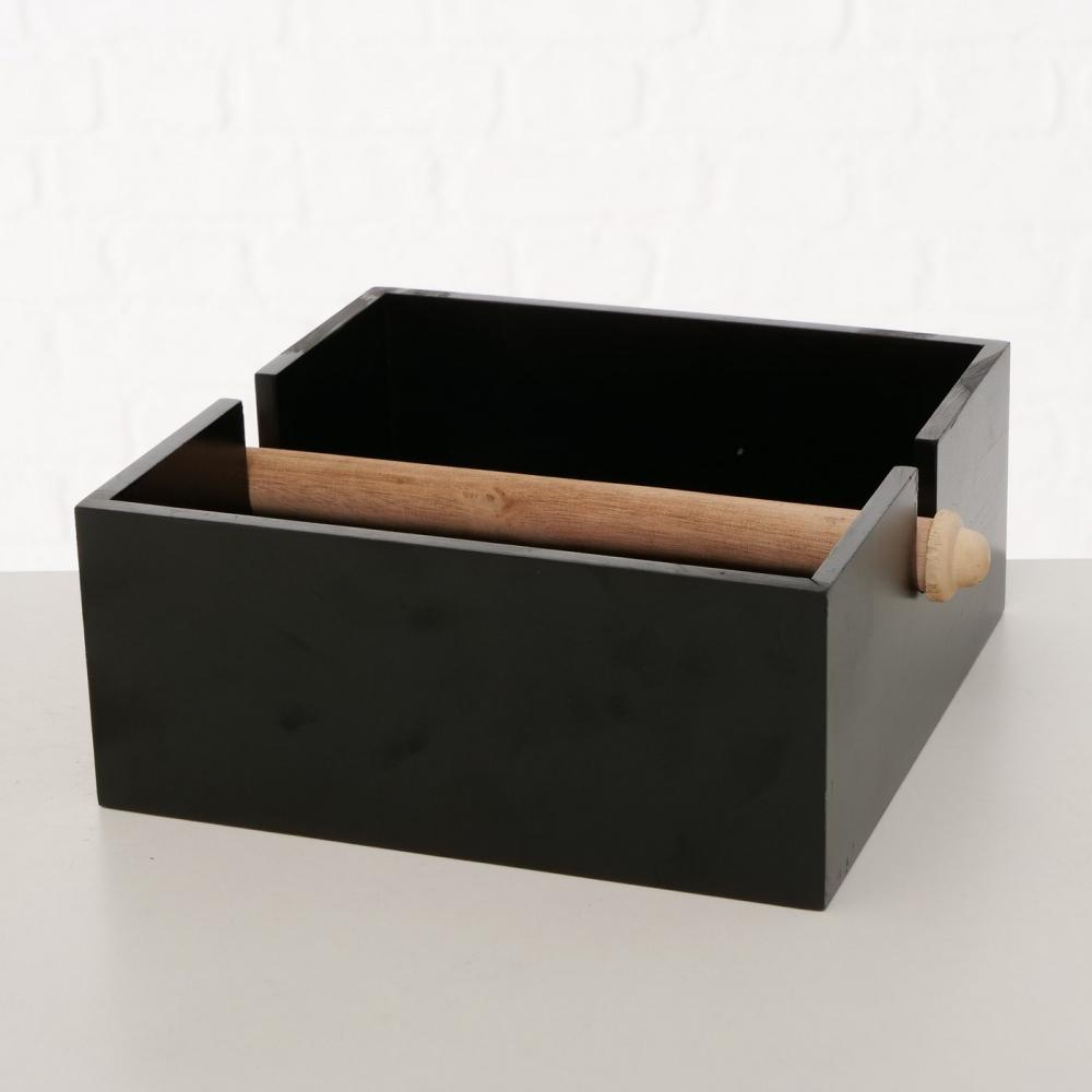 RAGUN ПОДСТАВКА ДЛЯ САЛФЕТОК 23X19X8CM 2 ВИДА, ЧЕРНЫЙ/БЕЛЫЙ, MDF/ДЕРЕВО, Boltze