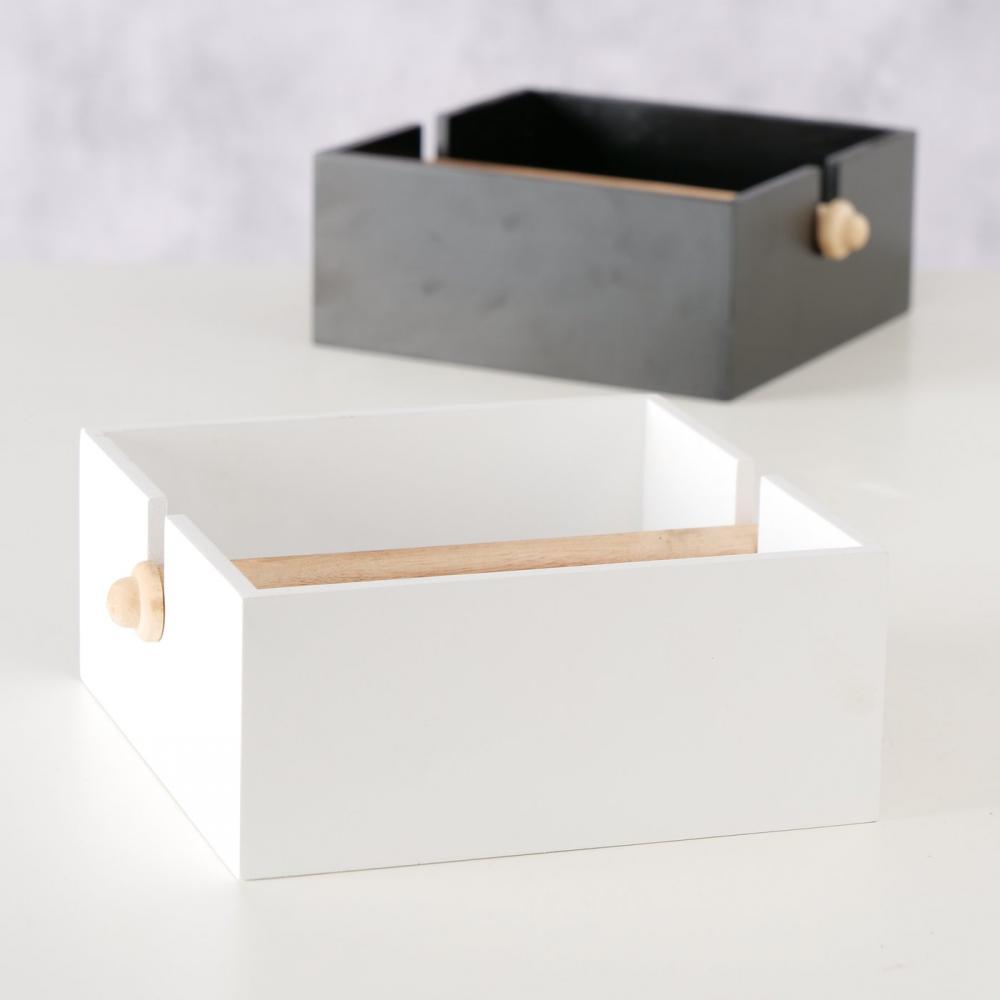RAGUN ПОДСТАВКА ДЛЯ САЛФЕТОК 23X19X8CM 2 ВИДА, ЧЕРНЫЙ/БЕЛЫЙ, MDF/ДЕРЕВО, Boltze