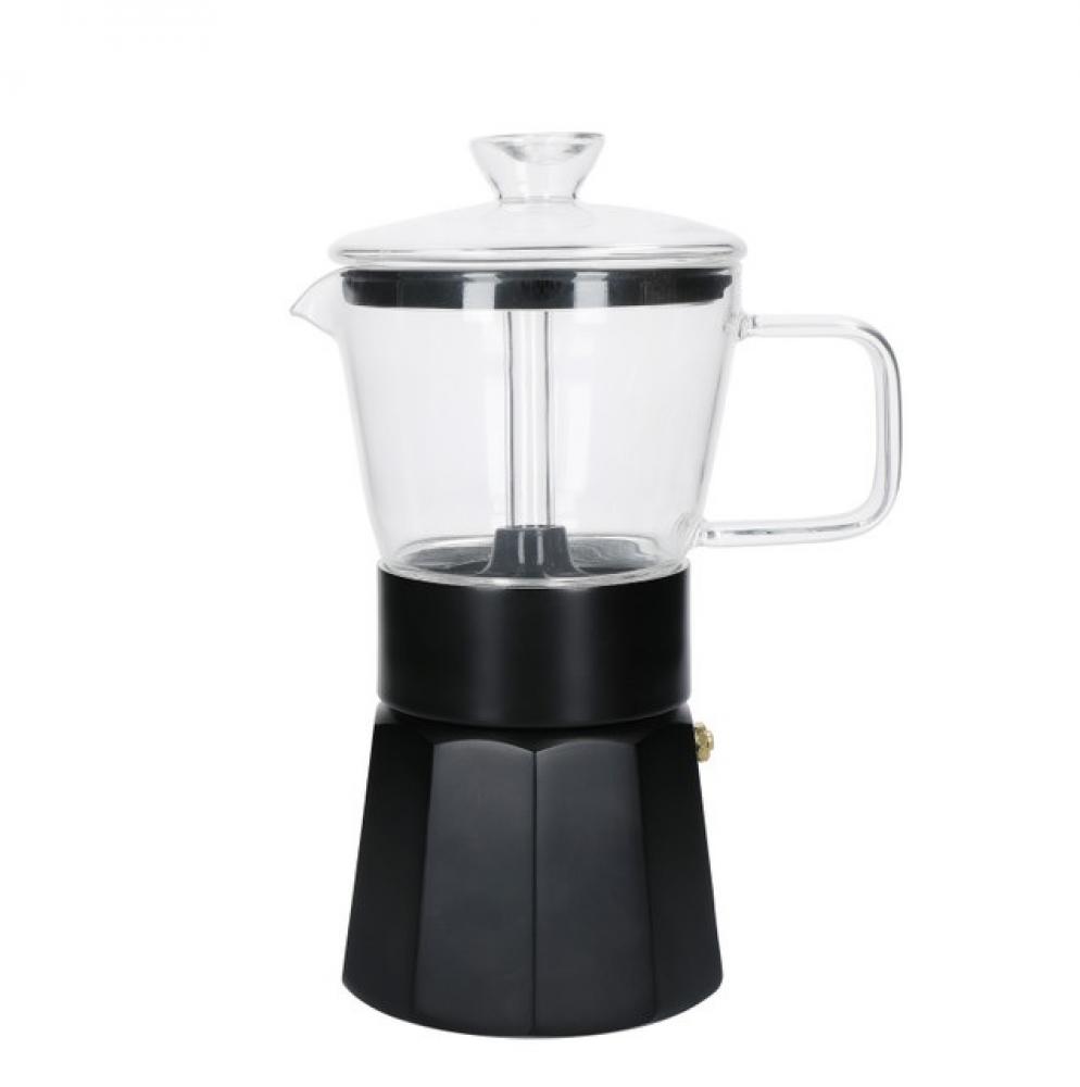 LC VERONA GLS ESPRESSO MAKER 6 CUP BLK, La Cafetiere