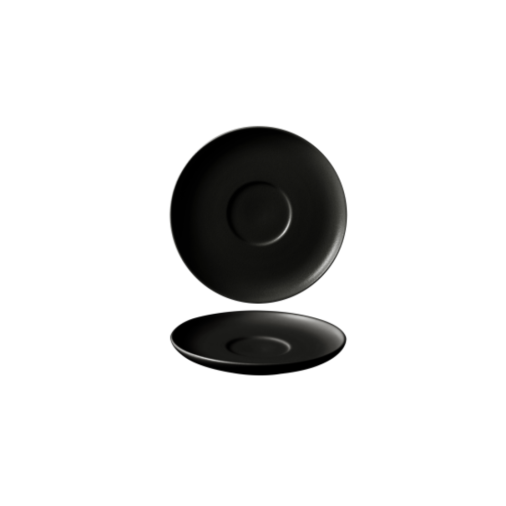 FINE PLUS SATIN APAKŠTASE 16CM, MELNA, PORCELĀNS, Leela Baralee