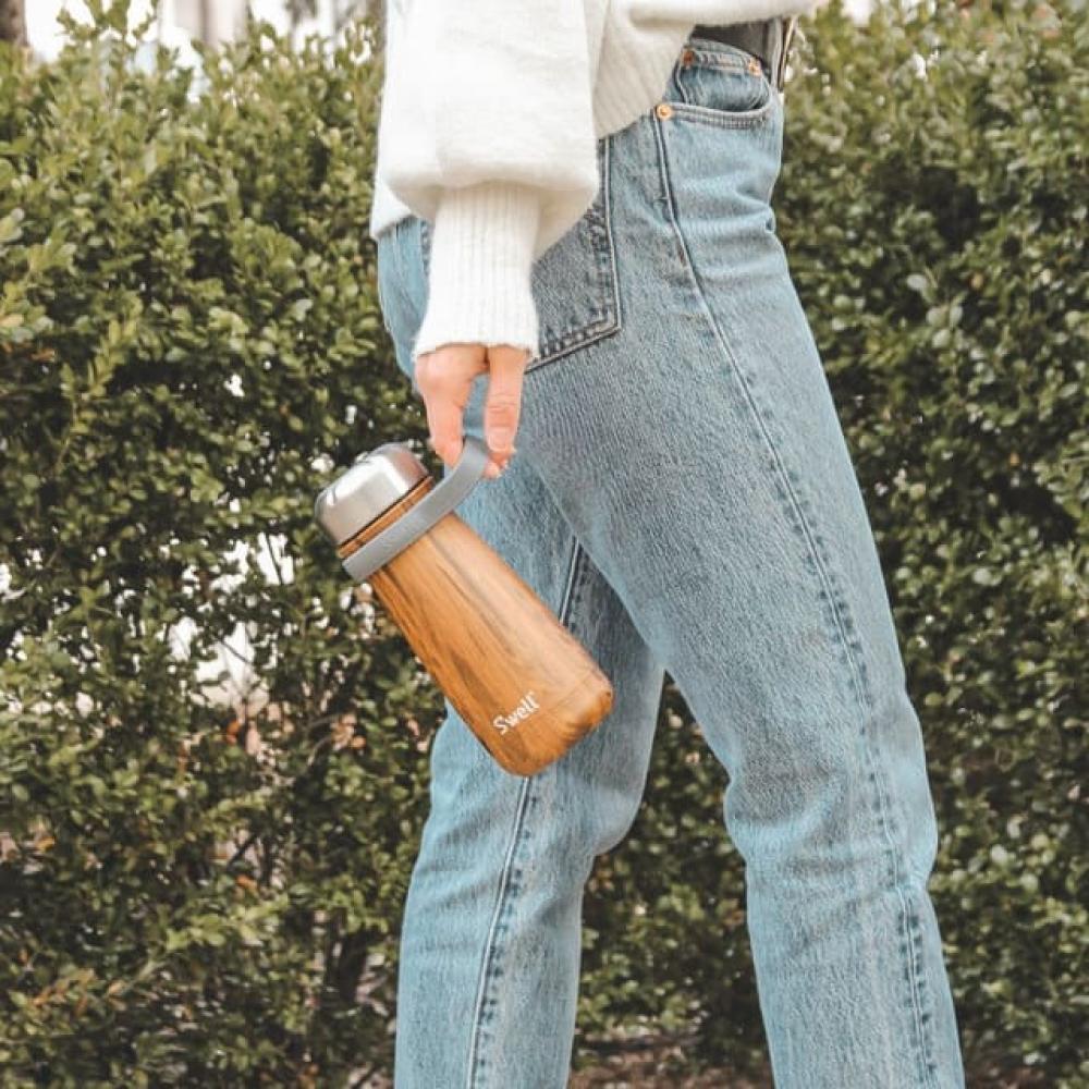 S'WELL HANDLE 8X5X2CM, FOR THERMOS BOTTLE, GRAY, SILICONE, Swell