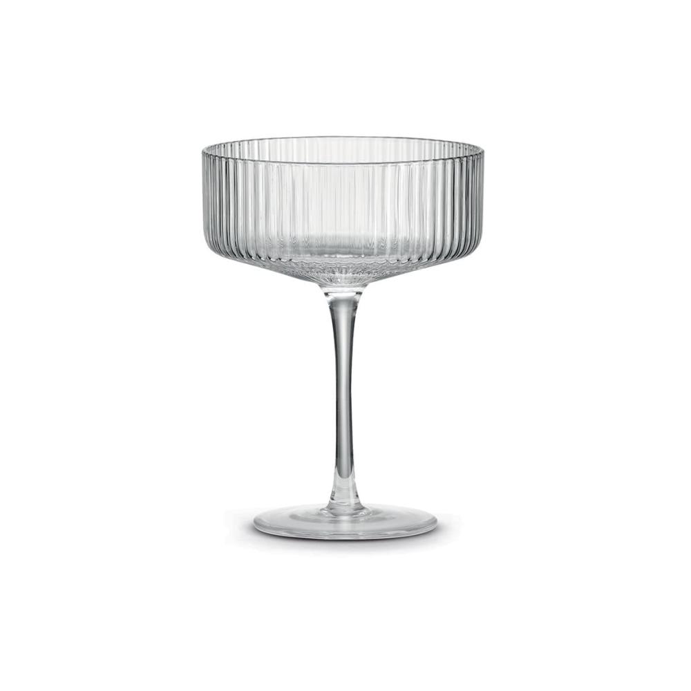 MODERN CLASSIC COCKTAIL GLASSES SET 2PC.S, TRANSPARENT, CRYSTALLINE GLASS, Pozzi Milano