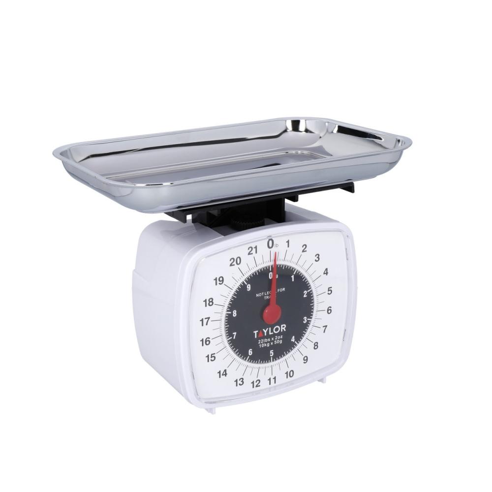 TAYLOR MECHANICAL PLATFORM SCALE 10KG, WHITE, Taylor