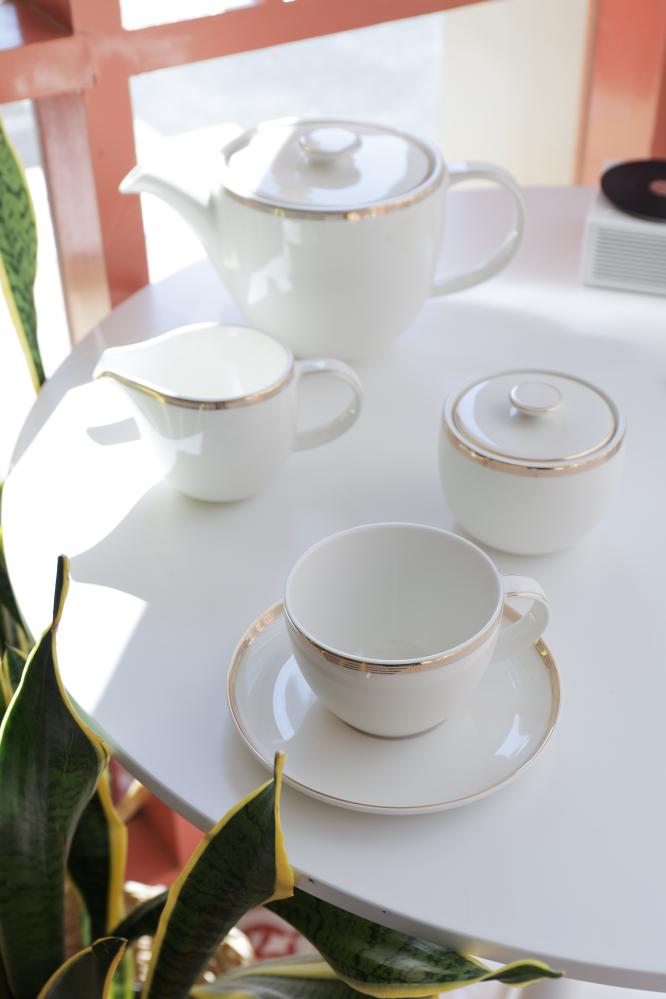 LA SAGESSE TASS 100ML/ALUSTALDRIK 12.5CM, Qualitier